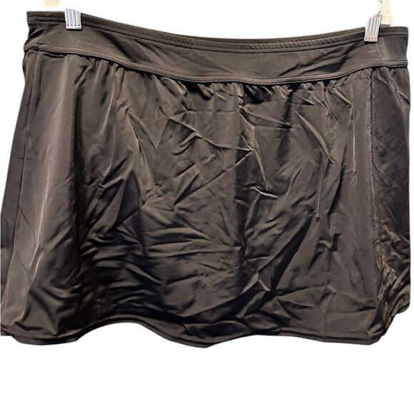 NWT Lands’ End Plus Size Black Athletic Swim Skirt Built in Liner - Size 1XL - Picture 4 of 9